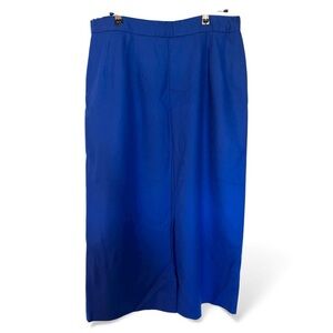 Pendleton Wool Royal Blue Maxi Skirt Lined Y2K Lifetime Quality Clothing, USA
